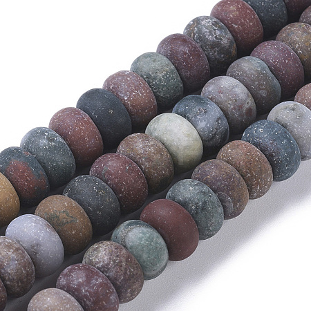 Natural Ocean Jasper Beads Strands G-F668-06-C-1