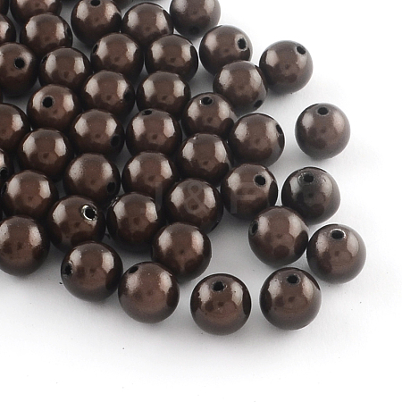 Spray Painted Acrylic Beads MACR-Q154-10mm-011-1