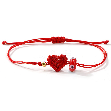 Lampwork Bead Braided Bead Bracelets JB7932-3-1