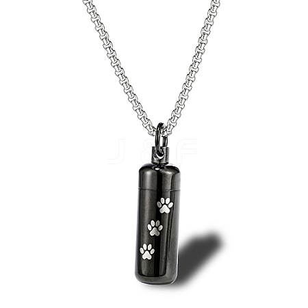 Stainless Steel Column Pendant Necklaces for Women SF8174-1-1
