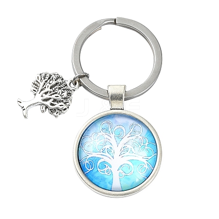 Alloy Glass Keychains KEYC-YW00008-08-1