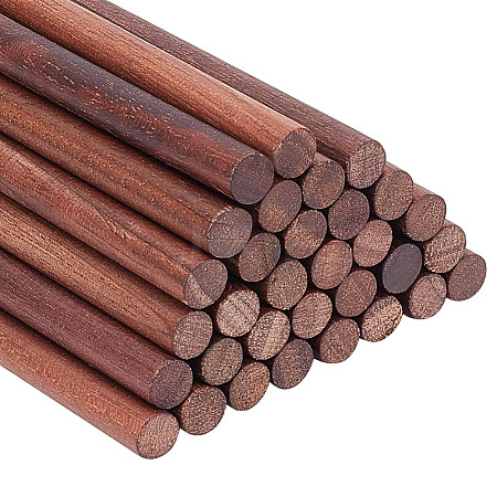 Waxed Round Wooden Sticks WOOD-OC0004-01A-1