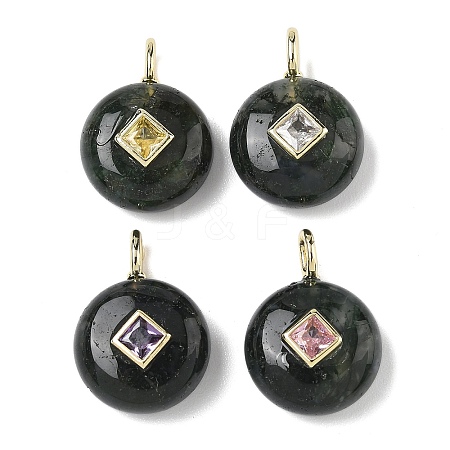 Natural Moss Agate Pendants G-I391-01G-07-1