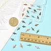 28Pcs 7 Colors Brass Enamel Connector Charms KK-FS0002-04-6