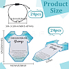 24Pcs Word Printed Paper Bracelet Display Cards BJEW-FG0001-05A-2