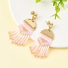 3 Pairs 3 Colors Brass Chandelier Earrings for Women EJEW-MZ00757-3