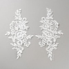 Flower Shape Cloth Embroidery Applqiues PATC-WH0012-49-1
