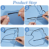 3Pcs 3 Colors Plastic Pearl & Glass Bead Strap for Eyeglasses AJEW-CY0002-18-6