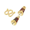 Alloy Enamel Peg Bails Pin Charms FIND-A049-09G-2