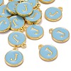 Golden Plated Alloy Enamel Charms ENAM-S118-04J-4