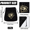 CREATCABIN 2Pcs Velvet Tarot Cards Storage Drawstring Bags TP-CN0001-09A-2