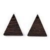 Natural Wenge Wood Pendants WOOD-T023-30-2