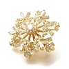 Snowflake Rotatable Brooches for Women JEWB-B023-01G-3