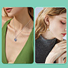 32Pcs 304 Stainless Steel Pendant Cabochon Settings STAS-TA0005-81-8