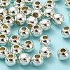 Eco-Friendly Brass Smooth Round Beads X-KK-D322-G-4mm-S-RS-1