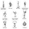 50Pcs 10 Styles Tibetan Style Alloy Pendants TIBEP-CJ0003-43-2