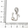 Brass European Dangle Charms LS-KK-Z097-01U-GP-3