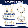 Glass Heart Jewelry Set SJEW-HY0001-13A-2