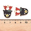 Christmas Theme Alloy Enamel Pendants ENAM-T020-10D-3