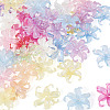 50Pcs 2 Styles Acrylic Bead Caps OACR-TA0004-84-3