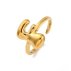 304 Stainless Steel Open Cuff Rings for Women RJEW-M060-01G-06-4