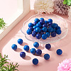 45Pcs 3 Colors Round Silicone Focal Beads SIL-TAD0001-01B-5