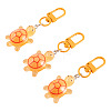 3Pcs Resin Tortoise Pendant Decorations HJEW-TA0001-39C-2