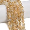 Heated Natural Citrine Beads Strands G-C293-A03-8mm-1