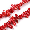 Dyed Chips Synthetic Coral Beads Strands CORA-Q026-01A-1