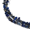 Precious Chip Lapis Lazuli Beads Strands. 3~5mm F043-2