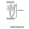 925 Sterling Silver Pave Clear Cubic Zirconia Nose Rings WG4393-10-1