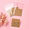30Pcs Kraft Paper Earring Display Cards with Hanging Hole EDIS-YW0001-05-5