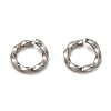 304 Stainless Steel Twisted Jump Rings STAS-H129-11P-1