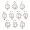 CHGCRAFT 10Pcs Natural Freshwater Pearl Pendants FIND-CA0009-02C-1