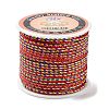 Five Tone Polyester Jewelry Braided Cord OCOR-G015-05C-01-2