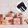 6M 3 Styles Double Sided Star Gold Stamping Flannelette Ribbons for Sewing Craft OCOR-GO0001-13C-7