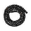 Natural Black Tourmaline Beads Strands G-P612-B01-01-3