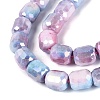 Anti-Tarnish Electroplate Glass Beads Strands EGLA-N027-03A-03-3