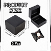 Square Diamond Print Cardboard Jewelry Watch Storage Boxes CON-WH0092-56-2