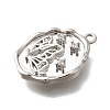 Brass Micro Pave Cubic Zirconia Pendants KK-Q035-16C-P-2