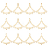 BENECREAT 12Pcs Brass Chandelier Component Links KK-BC0013-42-1