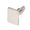Rectangle 201 Stainless Steel Swank Cuff Links SA-CBAE2BD-01P-B-1