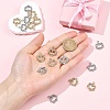 20Pcs 2 Colors Alloy Rhinestone Pendants FIND-YW0011-37-3