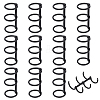 Iron Loose Leaf Book Binder Hinged Rings TOOL-PH0001-49B-1