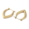 Rack Plating 304 Stainless Steel Hoop Earrings for Women EJEW-Z026-31G-2