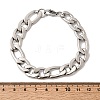201 Stainless Steel Curb Chain Bracelets for Men STAS-T077-22A-03P-5