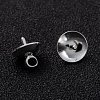 Brass Cup Pearl Peg Bails Pin Pendants KK-H759-29D-S-4