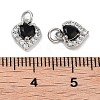 Brass Micro Pave Cubic Zirconia Pendants KK-B102-10P-3