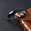 316L Stainless Steel Football Beaded Bracelets FS-WGEB724-01-2