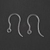 Transparent Resin Earring Hooks RESI-G050-02-2